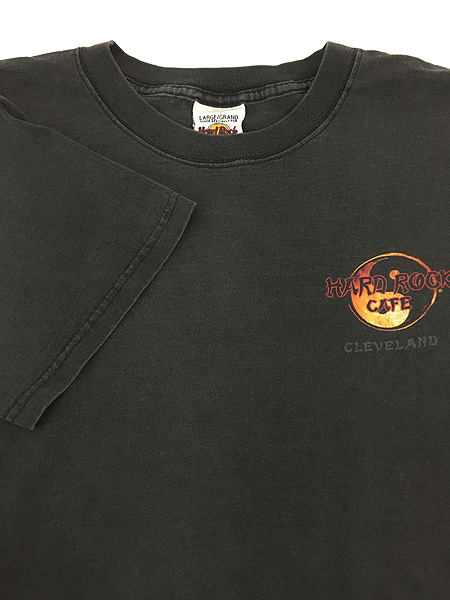 古着 90s Hard Rock Cafe 「CLEVELAND」 ハードロック ドラゴン T