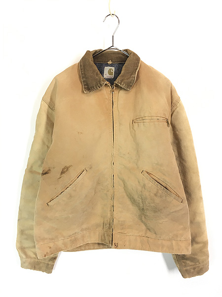古着 70s Carhartt 裏地 ストライプ ブランケット リペア フェード