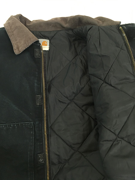 古着 90s Carhartt ブラック ダック パデット トラディショナル