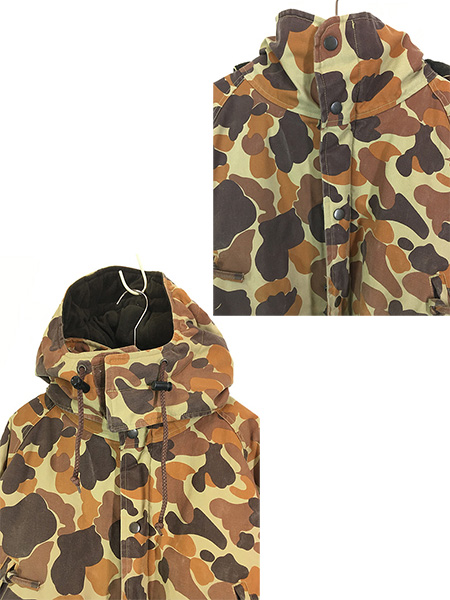 古着 80s Gamehide ダックハンター カモ 迷彩 防寒 防水 パデッド