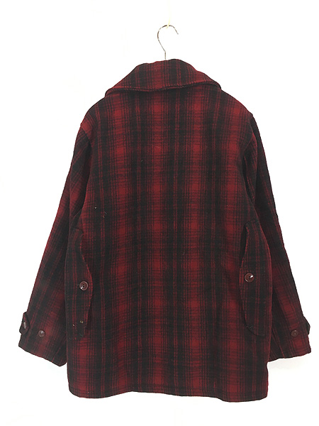 古着 50s WoolRich 名作 503 バッファロー チェック ヘビー メルトン