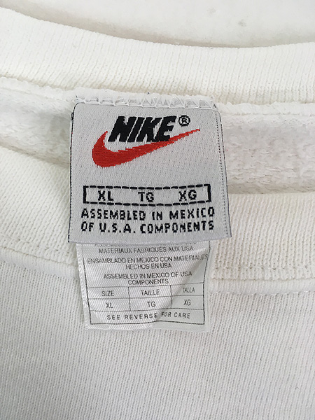 古着 90s NIKE スウォッシュ ワンポイント ソリッド スウェット