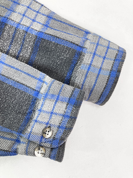 古着 80s USA製 St John's Bay BIG MAC ブルー × グレー × ブラック