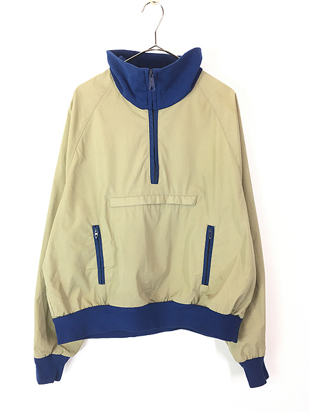 古着 70s USA製 WoolRich 2tone ハーフジップ プルオーバー ハイネック