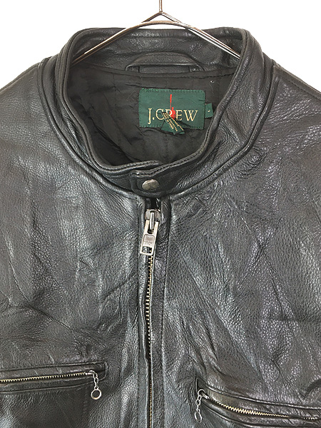 古着 90s J Crew 「Type J-100」 本革 カウハイド レザー シングル