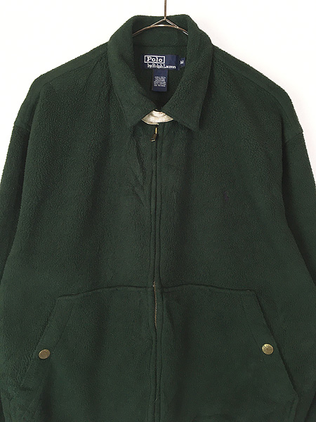 古着 90s Polo Ralph Lauren ワンポイント ソリッド フリース