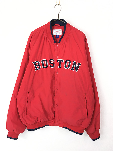 古着 MLB Boston Red Sox レッドソックス パデット ナイロン