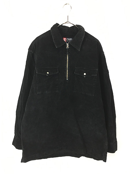 古着 90s CHAPS Ralph Lauren 「CRL SKI」 ハーフジップ コーデュロイ