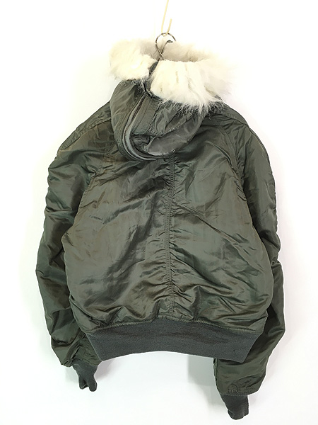 古着 80s 米軍 USAF N-2B 6278G ファー フード ミリタリー 防寒