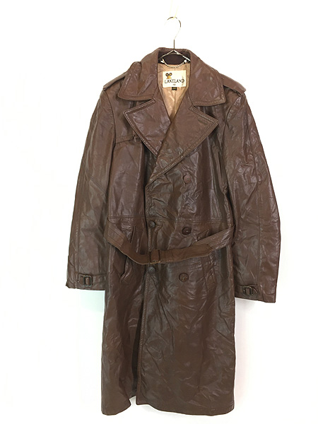 最終売り尽し】古着 70s LAKELAND パデッド ダブルブレスト 本革