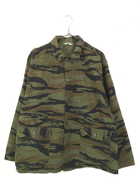 古着 60s KAMO ナム戦 タイガー ストライプ カモ 迷彩 カバーオール