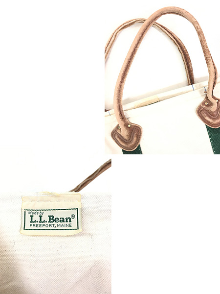 古着 80s LL Bean 「Boat and Tote」 山タグ レザーハンドル
