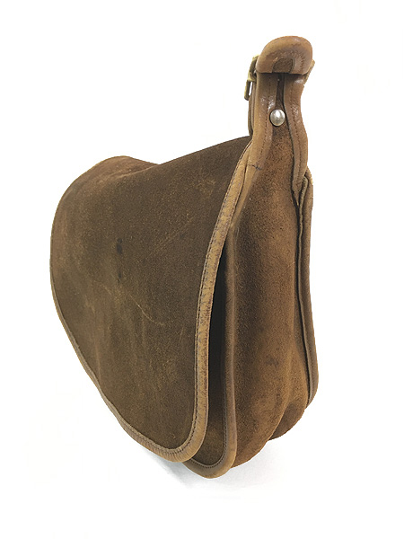 雑貨 古着 90s OLD COACH 本革 スエード レザー フラップ ショルダー