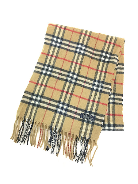 雑貨 古着 90s England製 Burberrys バーバリー チェック 高級 100