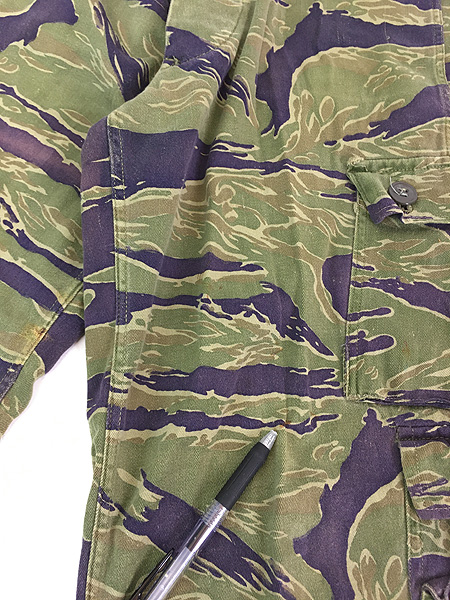 古着 60s 米軍 US ARMY ベトナム戦 タイガー ストライプ カモ 迷彩