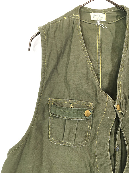 古着 60s LL Bean ハーフムーン ポケット コットン キャンバス