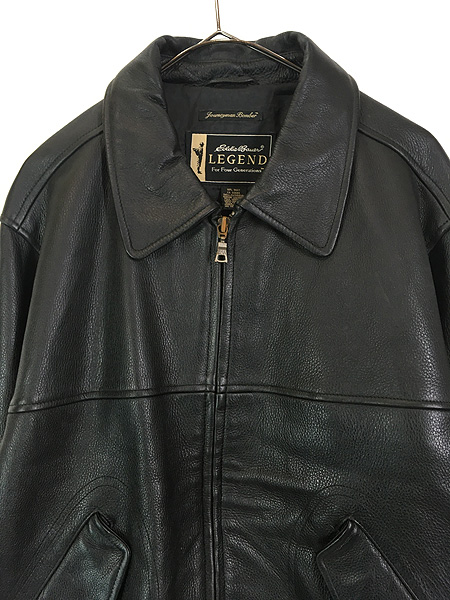 古着 00s Eddie Bauer Legend 「Journeyman Bomber」 牛革 レザー