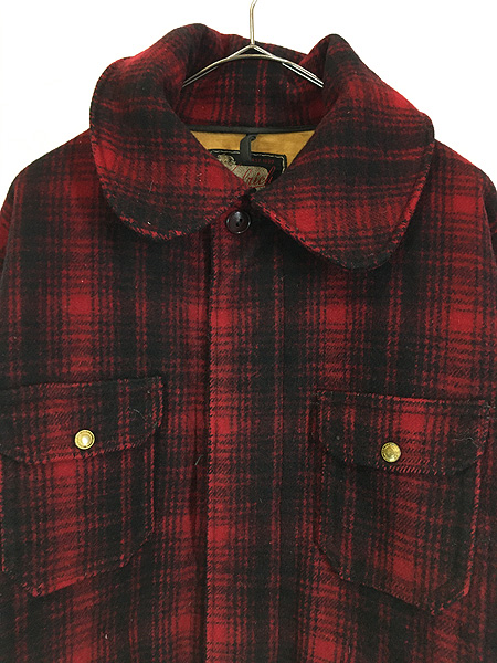 古着 50s WoolRich 名作 503 バッファロー チェック ヘビー ウール