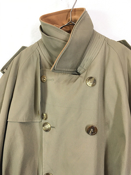 古着 80s USA製 Brooks Brothers ダブルブレスト トレンチ コート