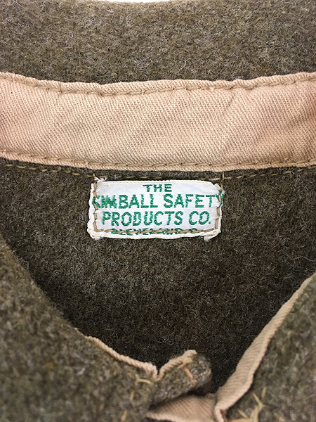 古着 30s THE KIMBALL SAFETY PRODUCTS チンスト ヘビー フランネル