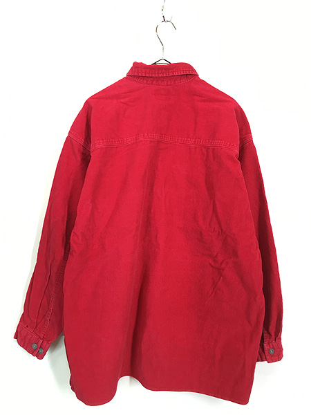 最終売り尽し】古着 90s Marlboro ハーフジップ ボックス コーデュロイ