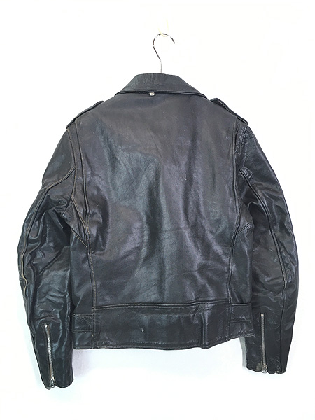 古着 70s Schott Bros 「Perfecto」 613 1スター パデッド 本革 レザー