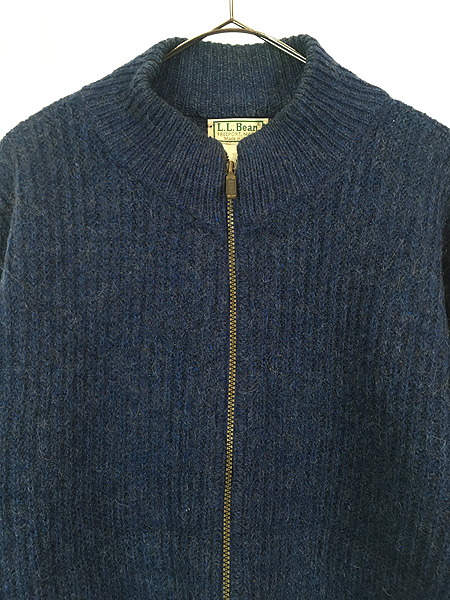古着 80s USA製 LL Bean ヘビー アルパカ ウール ニット ドライバーズ
