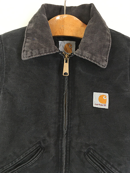キッズ 古着 80s Carhartt キルティング ライナー ブラック ダック