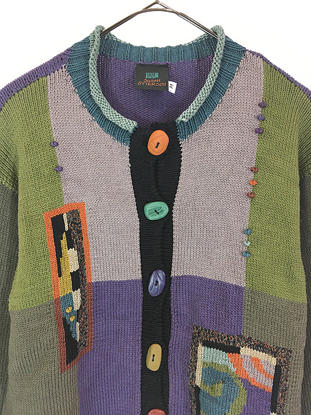 レディース 古着 90s USA製 SUSAN OTTERSON ユニーク グラフィック