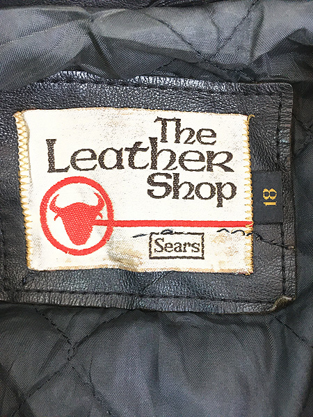 最終売り尽し】レディース 古着 70s Sears The LeatheR Shop 本革