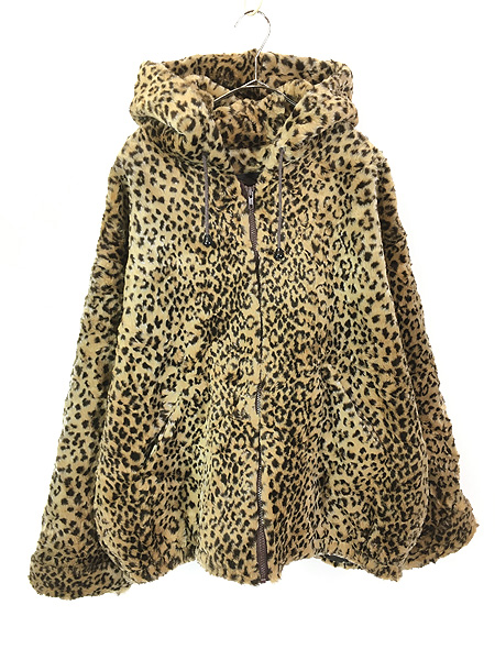 レディース 古着 90s USA製 GALLERY ヒョウ柄 レオパード 総柄