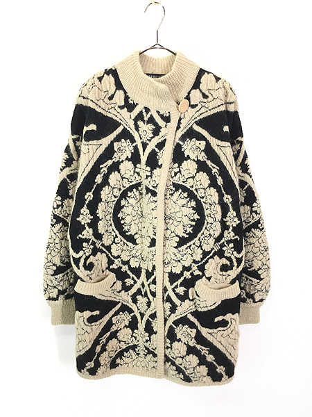 レディース 古着 90s I.B.DIFFUSION アラベスク 総柄 ハイネック