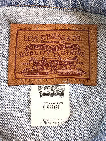 レディース 古着 90s USA製 Levi's ブルー デニム カバーオール
