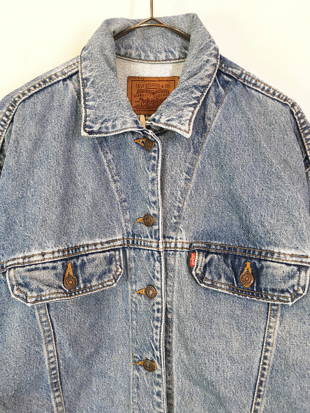 レディース 古着 90s USA製 Levi's ブルー デニム カバーオール