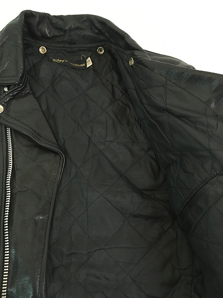 最終売り尽し】古着 80s Harley Davidson 本革 レザー ダブル