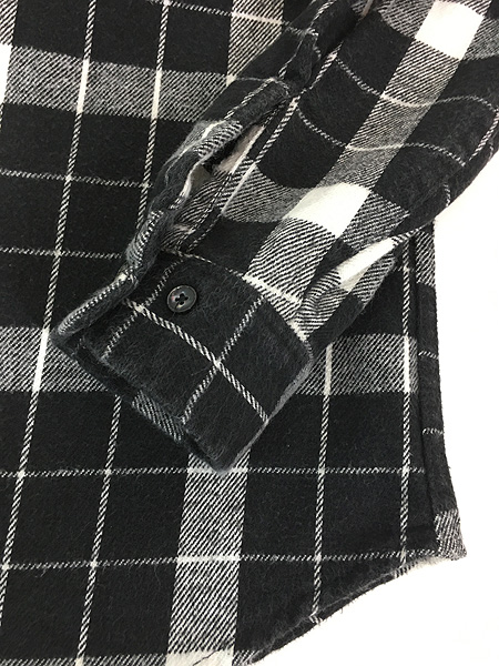 古着 80s USA製 St John's Bay BIG MAC 白黒 モノトーン チェック