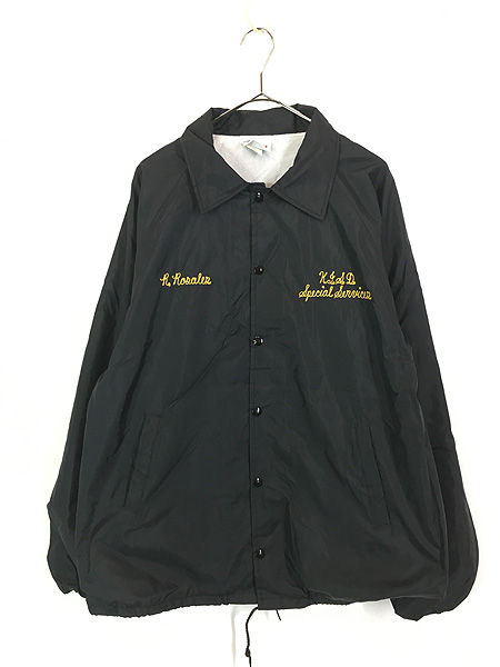 古着 80s USA製 HARTWELL 豪華 チェーンステッチ ナイロン コーチ