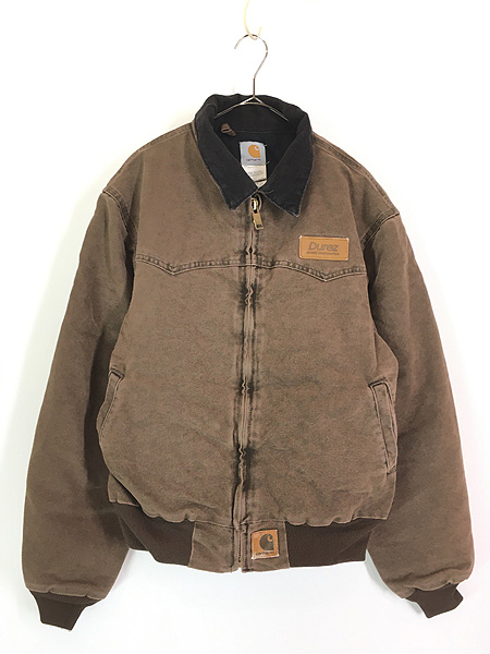 古着 90s Carhartt ウエスタン ヨーク チョコレート ダック 防寒