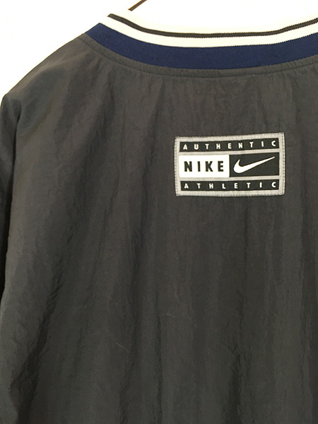 古着 90s NIKE BIG スウォッシュ プルオーバー ナイロン ジャケット M