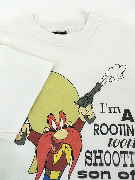 古着 90s USA製 LOONEY TUNES ヨセミテ サム Tシャツ M 古着【30off