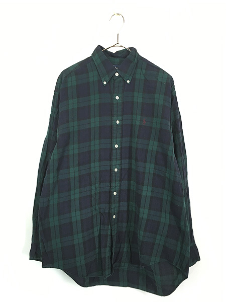 古着 90s Ralph Lauren 「BLAKE」 ブラックウォッチ チェック BD