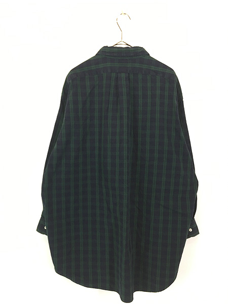 古着 90s Ralph Lauren 「BIG SHIRT」 ブラックウォッチ チェック