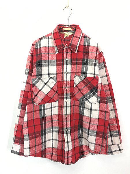 古着 80s USA製 St John's Bay BIG MAC 好配色 チェック ヘビー