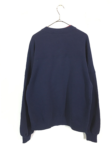 古着 90s USA製 Russell Wネック カップショルダー フットボール