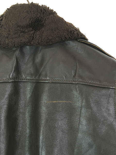 古着 70s Schott I-S-674-M-S G-1タイプ ボア ライナー 本革 レザー