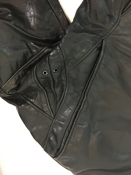 古着 80s USA製 Schott Bros 「Perfecto」 115 パデッド 本革 レザー