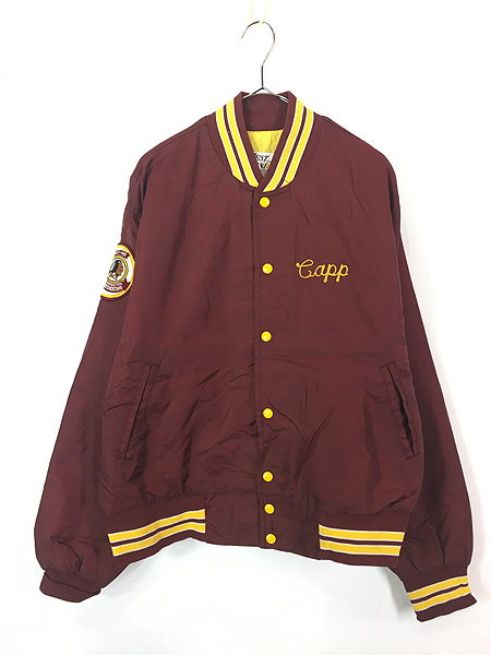 古着 80s NFL Washington Redskins レッドスキンズ 光沢 サテン