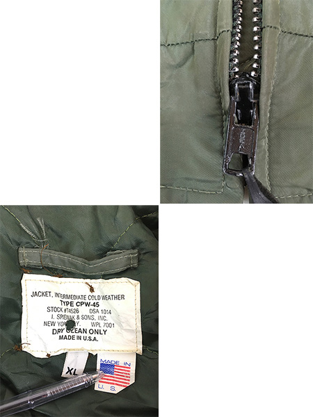 古着 90s USA製 I.Spiewak & Sons Type CPW-45 「CPW-45/P 初期型