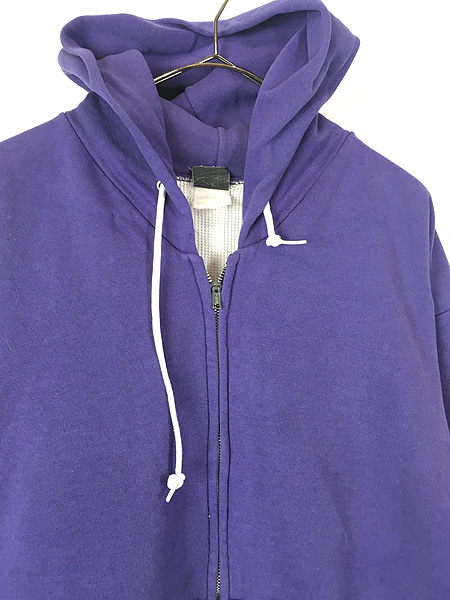 古着 80s USA製 Ace Sportswear 無地 ソリッド 裏サーマル スウェット