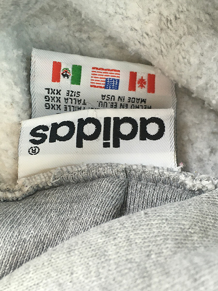 古着 90s USA製 adidas BIG トレフォイル 刺しゅう ラグラン